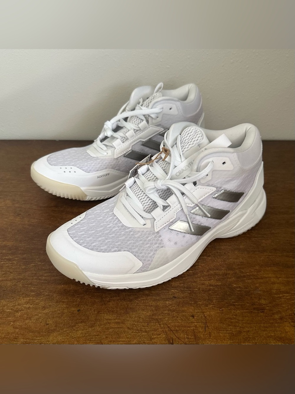 Size 9 Adidas Crazyflight 6 Mid Women Cloud White Volleyball Court Shoes HP7030